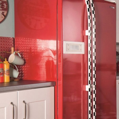 ADHESIF UNI BRILLANT ROUGE 2MX45CM