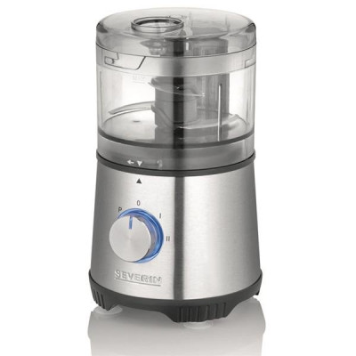 Hachoir polyvalent 4 en 1 - 500 W - 500 ml - 2 vitesses + pulse - Noir inox