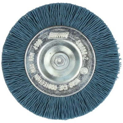BROSSE PERCEUSE CIRC. NYLON BLEU 75