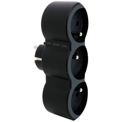 TRIPLITE FB 3X2P+T STD FRONT. NOIR