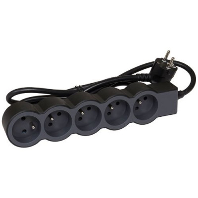 MULTIPRISE FB 5X2P+T STD 1.5M NOIR