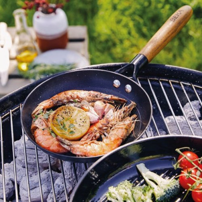 POELE 24CM ACIER EMAILLE MANDALA (Vendu par 6)