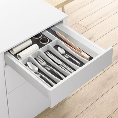 RANGE COUVERTS 6 CASES GRIS (Vendu par 1)