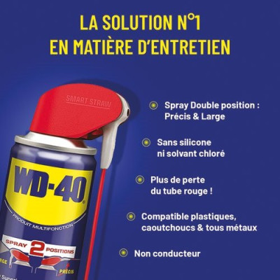WD-40 40 Aérosols Double Position 200ml