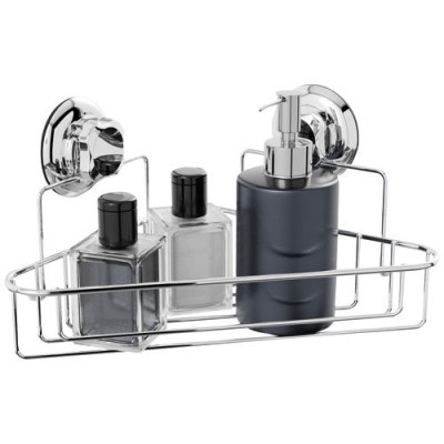 TABLETTE D'ANGLE METAL 2 VENTOUSES