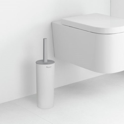 BALAI BROSSE WC BLANC AVEC COUVERCLE (Vendu par 1)
