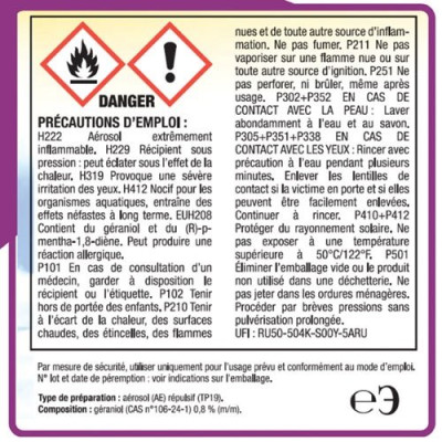 ACTO AEROSOL SPECIAL VOLANTS 500ML (Vendu par 1)