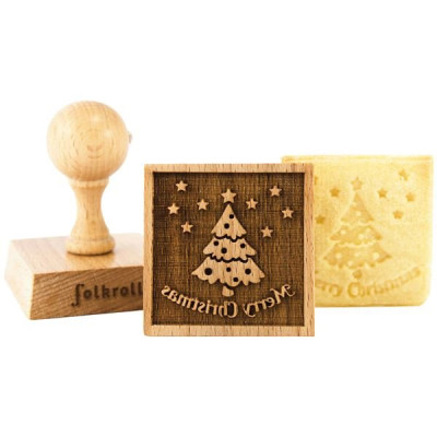 TAMPON DECO CARR MERRY CHRISTMAS