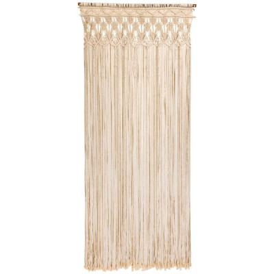RID.PORT.BOHEME EN MACRAME 90X200 ECRU (Vendu par 1)