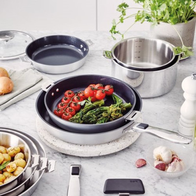 Série 3 casseroles inox 16 / 18 / 20 cm - R'Évolution