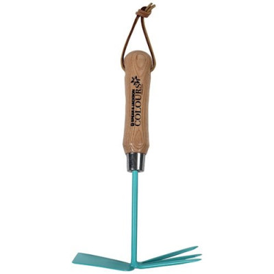 Serfouette à fleurs panne et fourche colours manche bois as