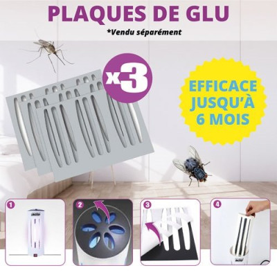 Plaque de glu pour lampe piège à glu x3
