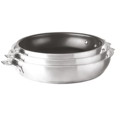 Poêle inox revêtue 24 cm - Combi
