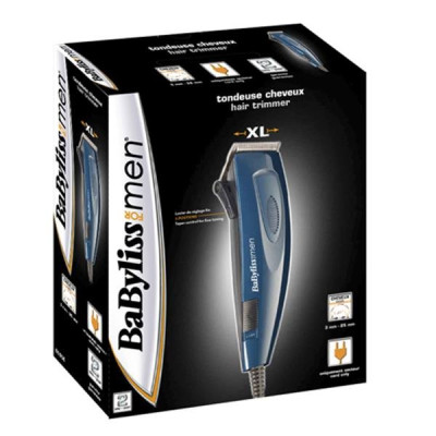 Tondeuse cheveux Babyliss for men-Secteur - 8 guides de coupe de 3 à 25 mm - Bleu