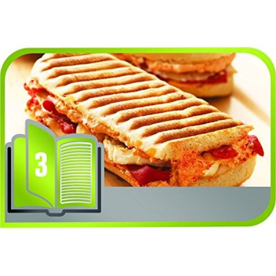 JEU DE PLAQUES: 1 GRILL PANINI POUR CROQUE GAUFRE - XA800312 - Noir