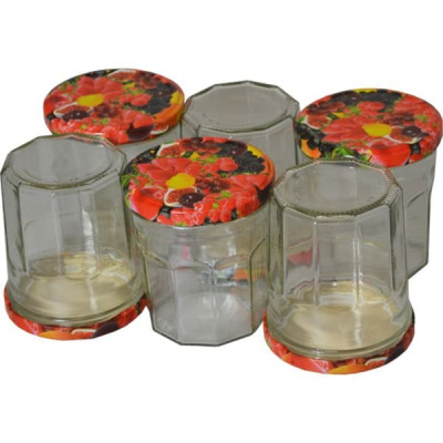 PACK 6 CONFITURIERS 324ML COUVERCLE FR