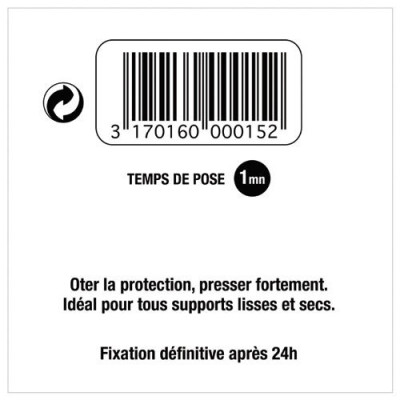 ATTACHE ADHESIVE BLISTER X3    BL (Vendu par 1)