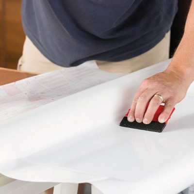 ADHESIF UNI BRILLANT BLANC 2MX67.5CM