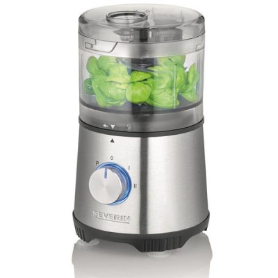 Hachoir polyvalent 4 en 1 - 500 W - 500 ml - 2 vitesses + pulse - Noir inox