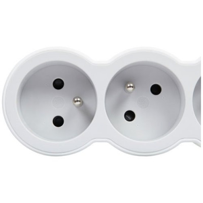 MULTIPRISE FB 5X2P+T STD 3M BLC/GRIS