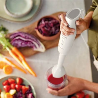 MIXEUR PLONGEANT PIED INOX 400W BLANC