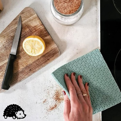 Carre-eponge anti bacteries les 4