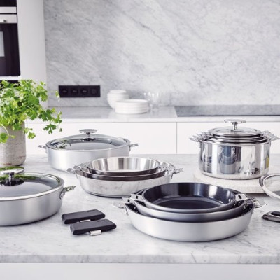 Série 3 casseroles inox 16 / 18 / 20 cm - R'Évolution