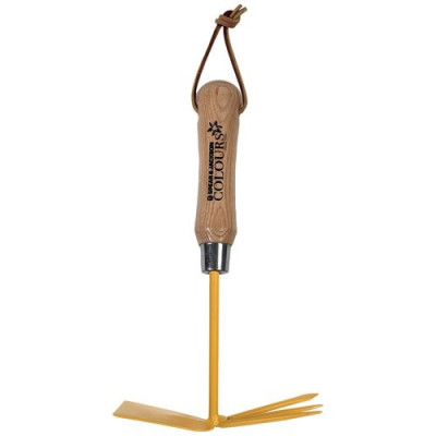 Serfouette à fleurs panne et fourche colours manche bois as