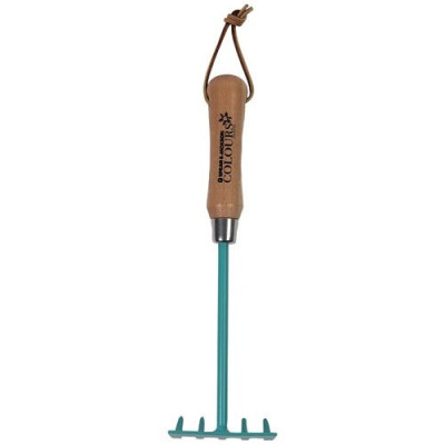 Rateau à fleurs colours manche bois assortis