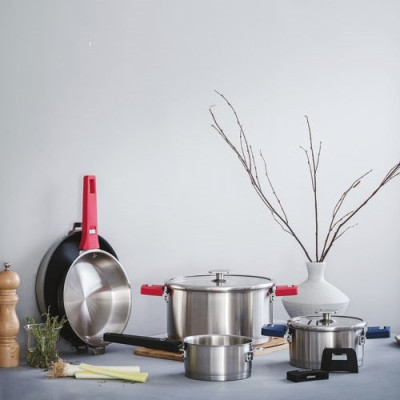 Poêle inox revêtue 24 cm - Combi