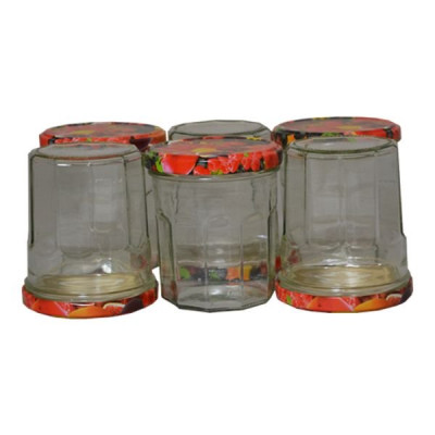 PACK 6 CONFITURIERS 324ML COUVERCLE FR