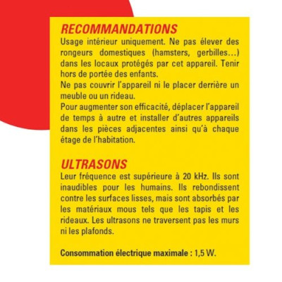 ACTO REPUL.ULTRASON MOUCHE MOUCHERONS (Vendu par 1)