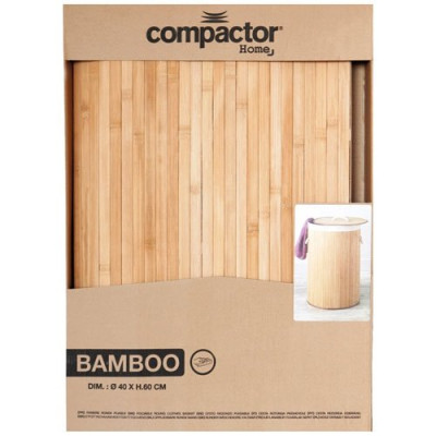 PANIER A LINGE ROND EN BAMBOU