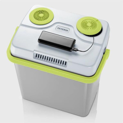 GLACIERE ELECTRIQUE 25L 3EN1 GRIS VERT