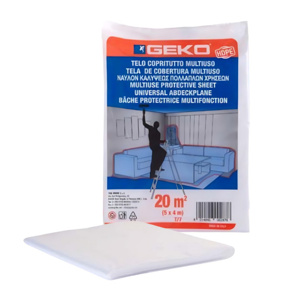 GEKO - Bâche de Protection 20m² Sous Sachet 5x4m
