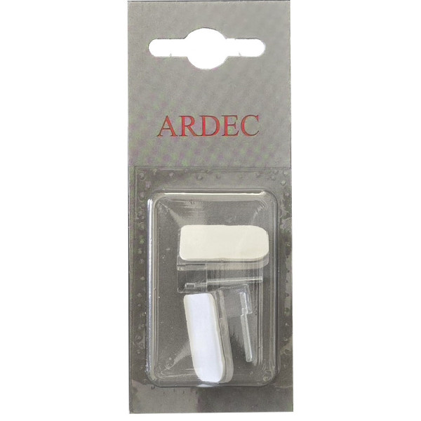 ARDEC - Supports Adhésifs Plastique Transparent Blister de 2