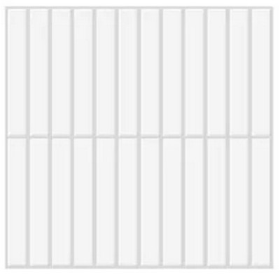 ACCESS DECO - Carrelage Adhésif 3D Zellige Blanc 30.5x25cm