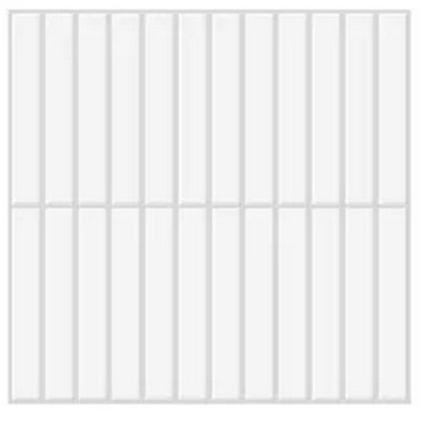 ACCESS DECO - Carrelage Adhésif 3D Zellige Blanc 30.5x25cm