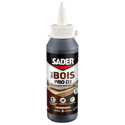 SADER - Colle Bois PRO D3 Biberon de 100g