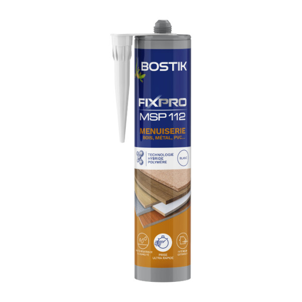 BOSTIK - Colle de Fixation MSP 112 pour Menuiserie 290 ml