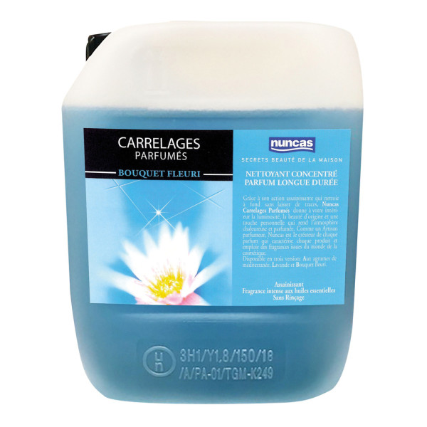 NUNCAS - Nettoyant Carrelages Parfumés Bouquet Fleuri 5L