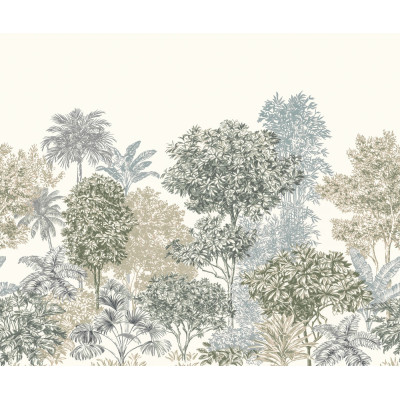 KOMAR - Papier peint Panoramique Painted Palms 300 x 250cm