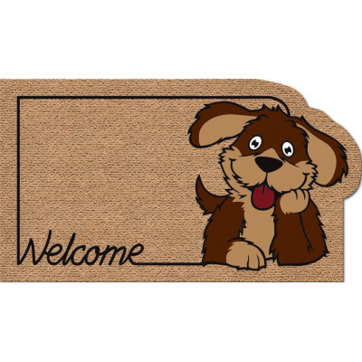 EUROFLOCK DIVISION - Tapis Faux Coco Kokarda Chien Welcom 40x70cm