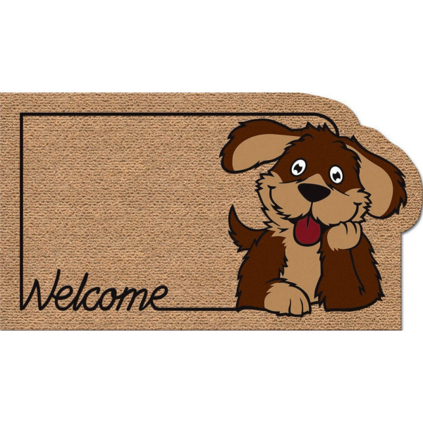 EUROFLOCK DIVISION - Tapis Faux Coco Kokarda Chien Welcom 40x70cm