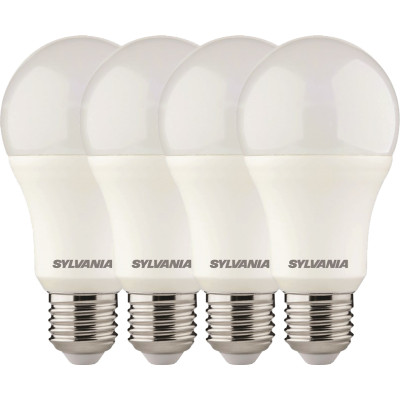 SYLVANIA - Ampoules LED STD Multi-directionnelles 13W Blanc Chaud E27 Lot de 4