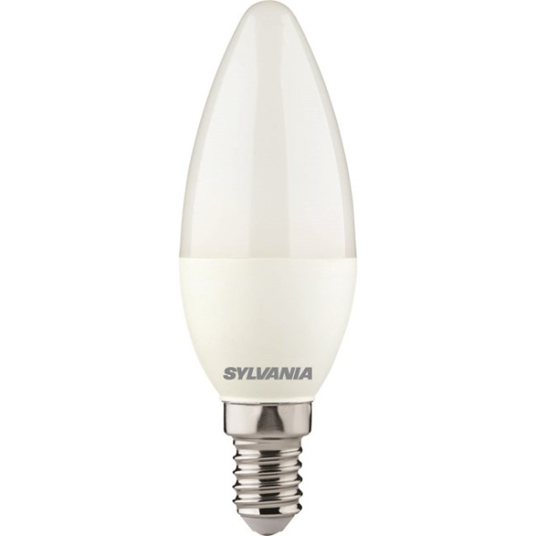SYLVANIA - Ampoule LED Flamme Dépolie Multi-Directionnelle Blanc Chaud E14