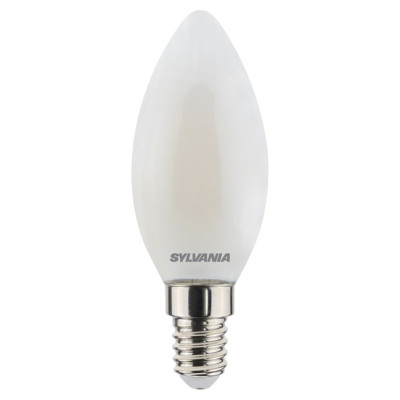 SYLVANIA - Ampoule LED Flamme Dépolie Blanc Chaud E14