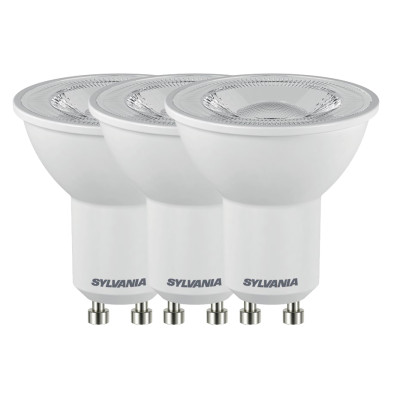 SYLVANIA - Spots LED Blancs GU10 4.2W Blanc Neutre Lot de 3