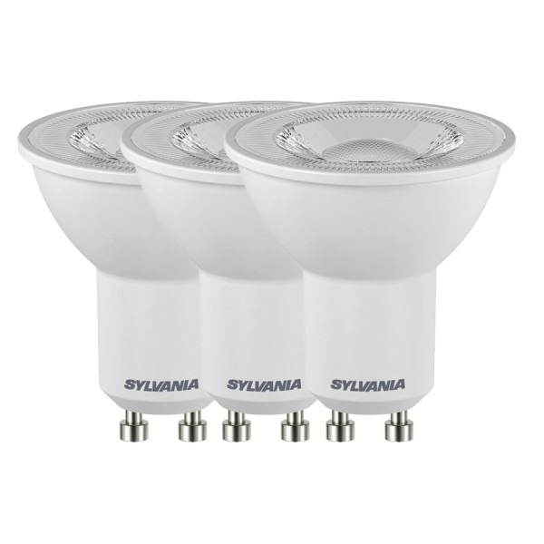 SYLVANIA - Spots LED Blancs GU10 4.2W Blanc Neutre Lot de 3