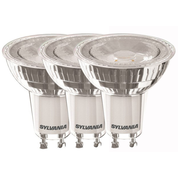 SYLVANIA - Spots LED Verre GU10 4.5W Blanc Neutre Dimmable Lot de 3